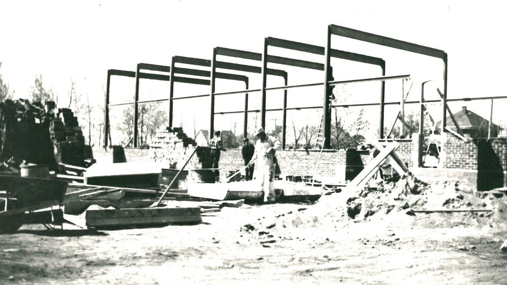 Construction of Church - Circa 1950